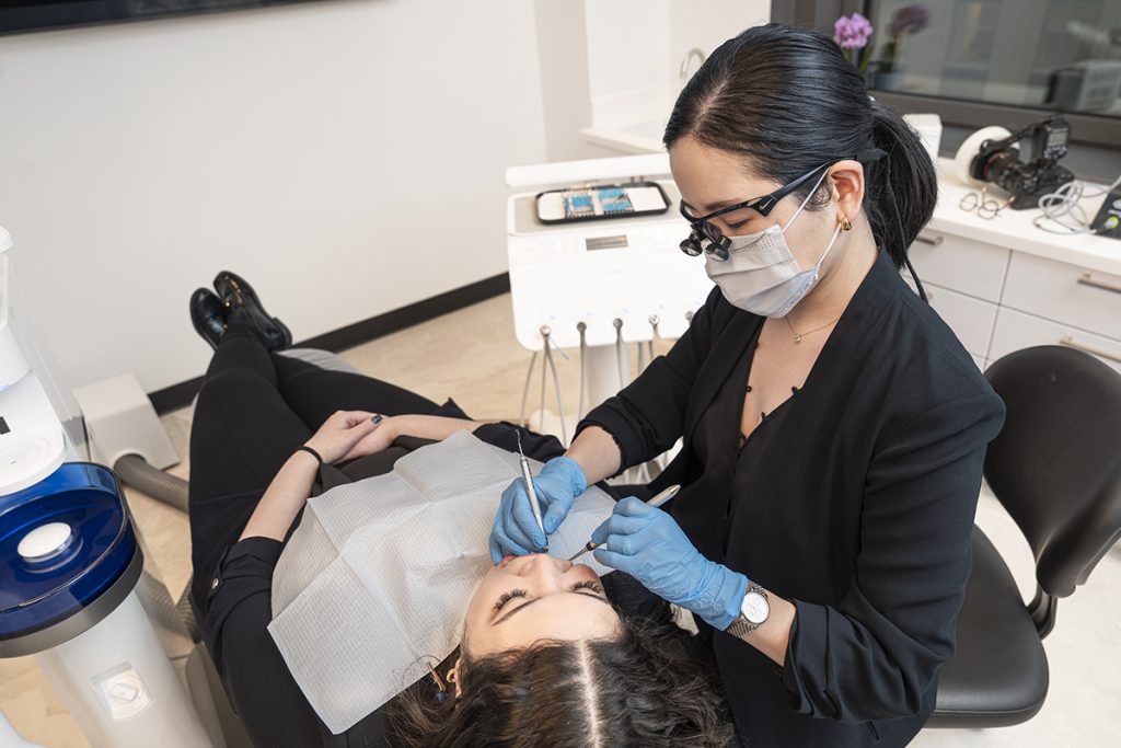 Dr. Yoonah Treating Patient