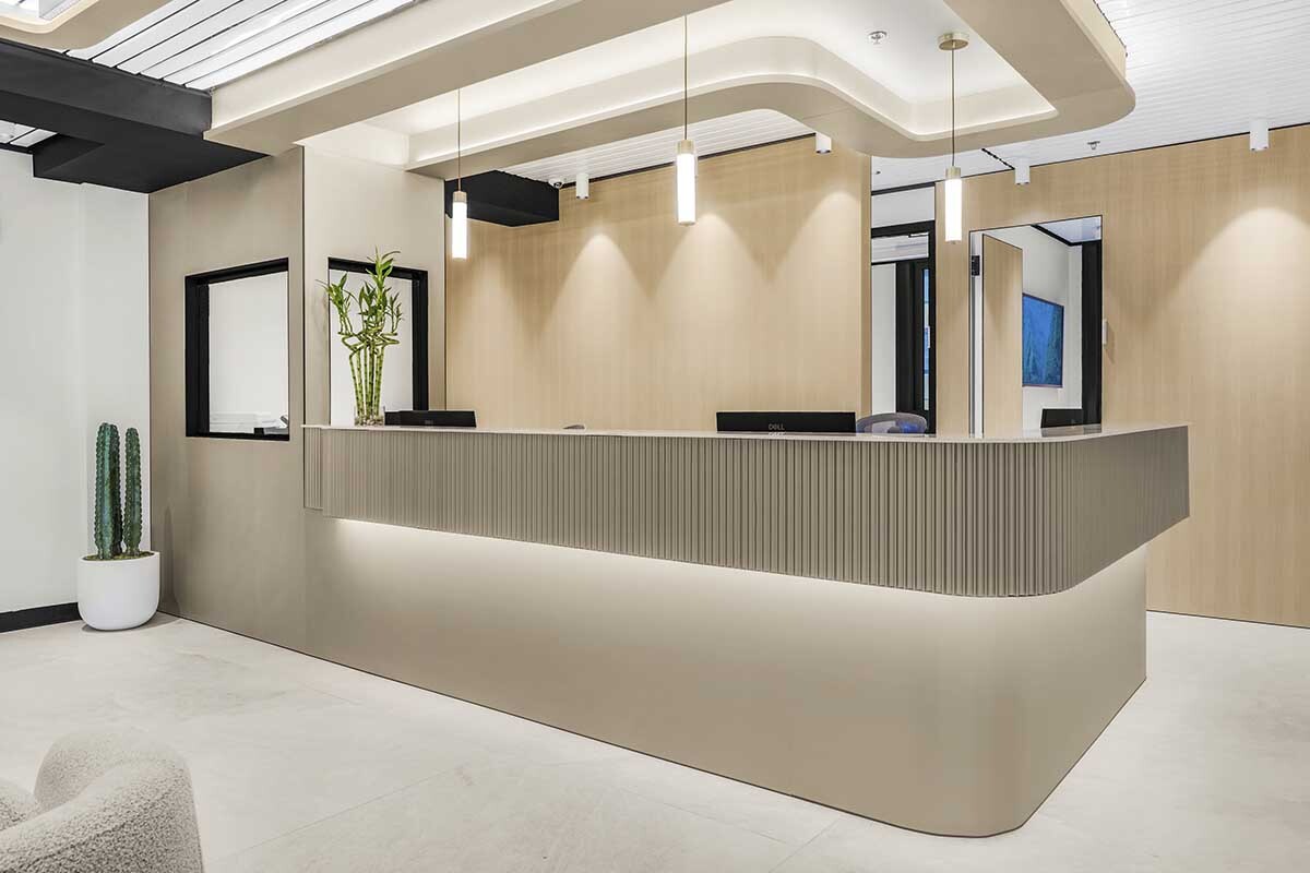 NYC Dentistry Center Midtown Manhattan dental office front desk and patient reception area